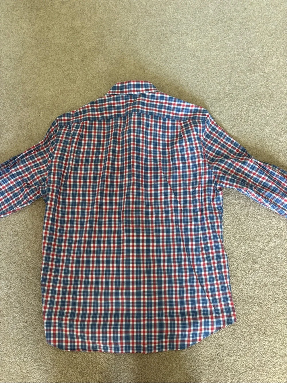 J. Crew Plaid Button-Down Shirt - Red & Blue
